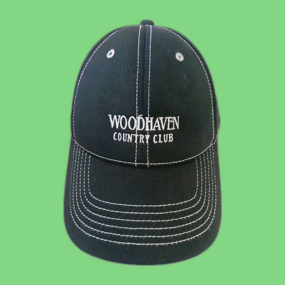 Woodhaven Golf Country Club Palm Desert, CA Ahead Strapback Black Hat Cap